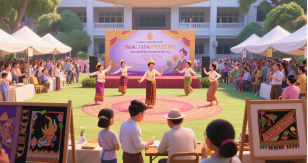 兰实大学举办 “皇室传统艺术文化节” 传承泰国民间技艺