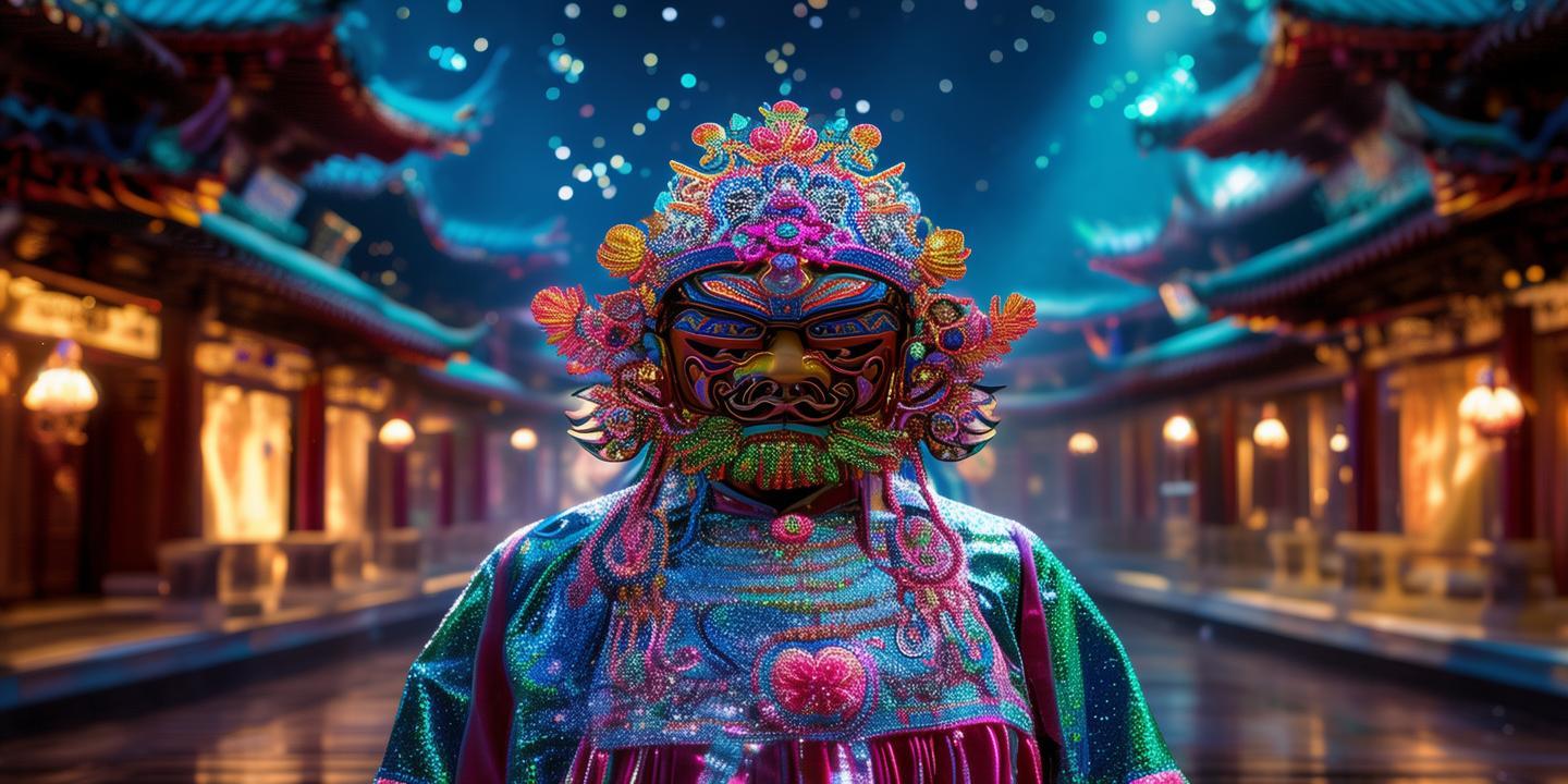 “七月半傩戏”全息投影首秀,百年面具数字建模永久保存,传统文化焕发新生